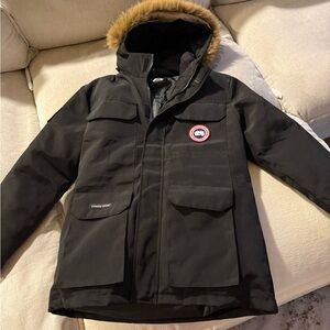 Black Jacket with Fur Trim